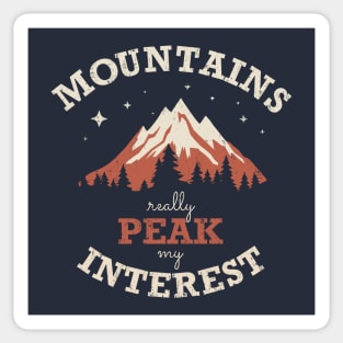 Mountains Peak my Interest Sticker